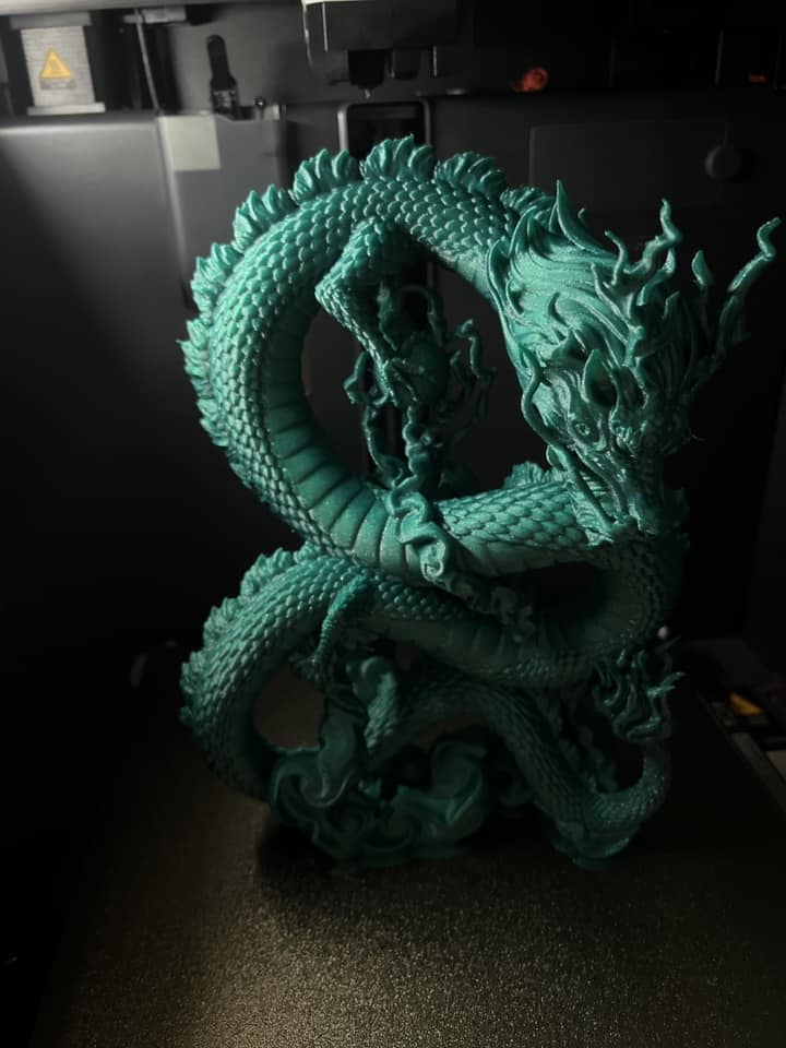 Majestueux Dragon asiatique de jade